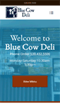 Mobile Screenshot of bluecowdeli.com